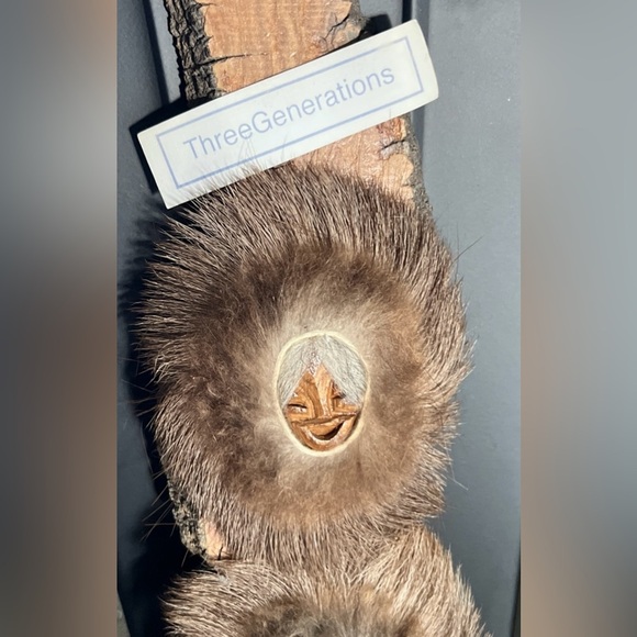 Black Cottonwood Bark Carving Spirit Masks 3 Generations Signed  David L Hendren - Picture 4 of 6